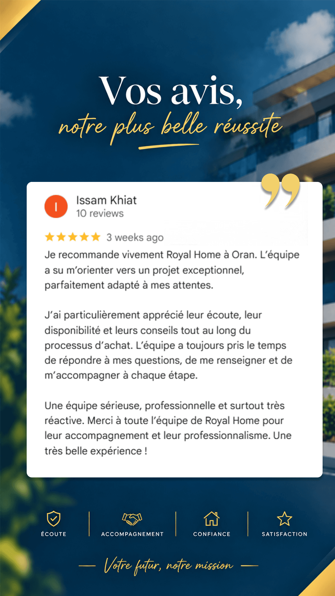 Avis client de Issam K.