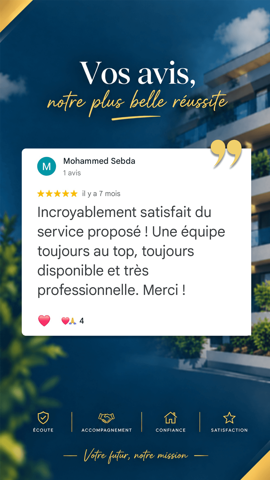 Avis client de Mohamed S.